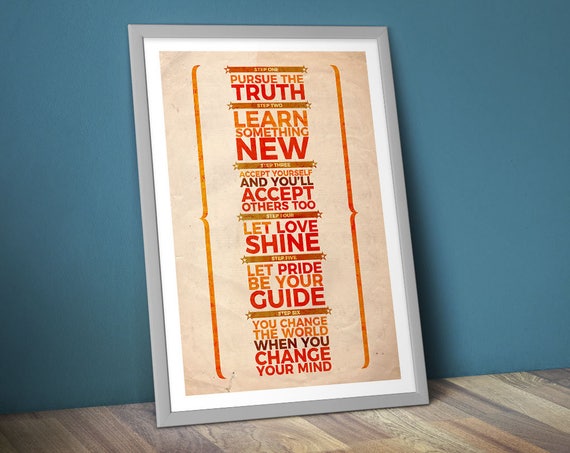 Kinky Boots Quote PosterPrint 6 Steps Kinky Boots Quote PosterPrint 6 Steps