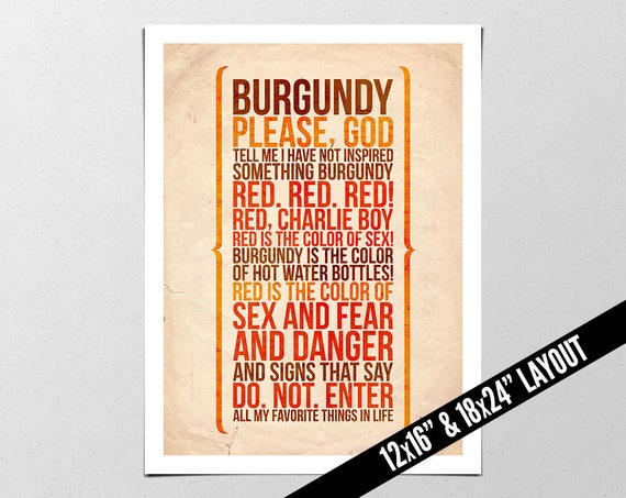 Kinky Boots PosterPrint Red Charlie Kinky Boots Quote PosterPrint Red