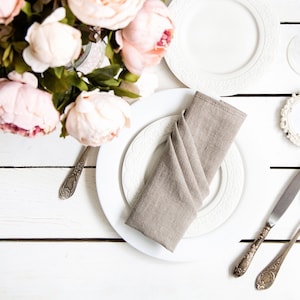Linen Napkins Set, Washed Linen Napkins, Wedding Linen Napkins, Linen Cloth Napkins, Custom Color Napkins, Wedding Napkins Bulk