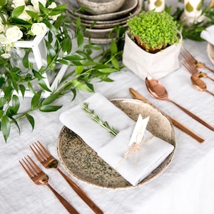Linen Napkins, Natural Stonewashed Linen Napkins, Washed Soft Linen Table Napkins, Handmade Table Decor