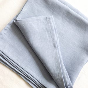 Stone Washed Linen Cloth Napkins set of 6 image 7