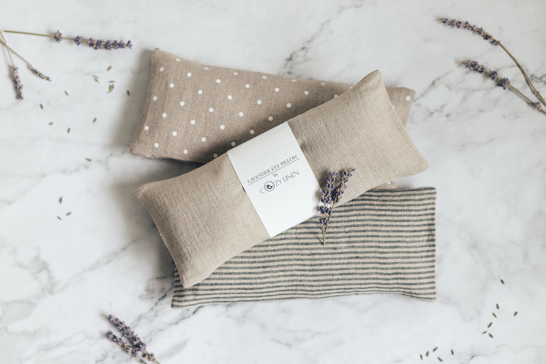 Eye Pillow, Lavender and Flaxseed Eye Mask, Floral Aromatherapy, Yoga