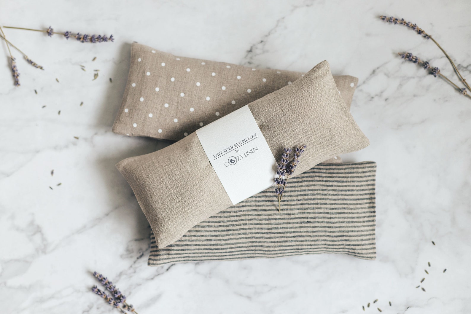 Lavender Eye Pillow Organic Flaxseed Eye Mask Aromatherapy & Etsy UK