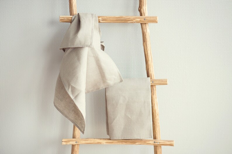 Organic towel made from softened linen is a great choice as a Kitchen towel image 5