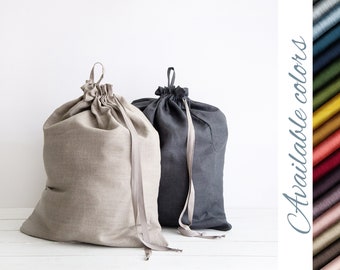 Linen Storage Bag, Dirty Clothes Drawstring Bag, Hanging Laundry Hamper, Eco-Friendly Laundry Pouch, Laundry Storage Tote Bag