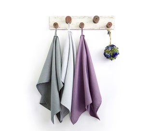 Organic Linen Tea Towel: Natural Kitchen Dish Cloth (50x70 cm)