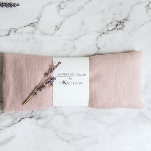 Lavender Eye Pillow, Organic FlaxSeed Eye Mask, Aromatherapy & Stress Relief, Yoga Gift, Spa Sleep Relaxation, Weighted Pillow, Eco Friendly image 5