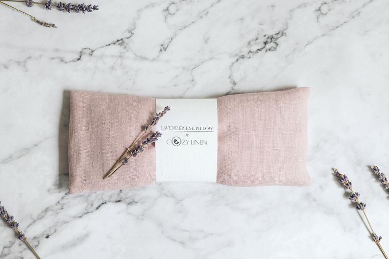 Lavender Eye Pillow, Organic FlaxSeed Eye Mask, Aromatherapy & Stress Relief, Yoga Gift, Spa Sleep Relaxation, Weighted Pillow, Eco Friendly image 5