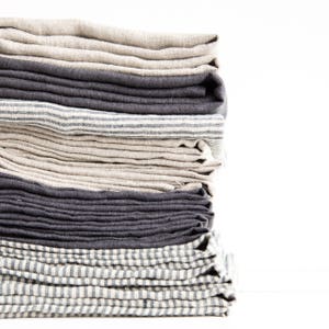 Organic towel made from softened linen is a great choice as a Kitchen towel image 4