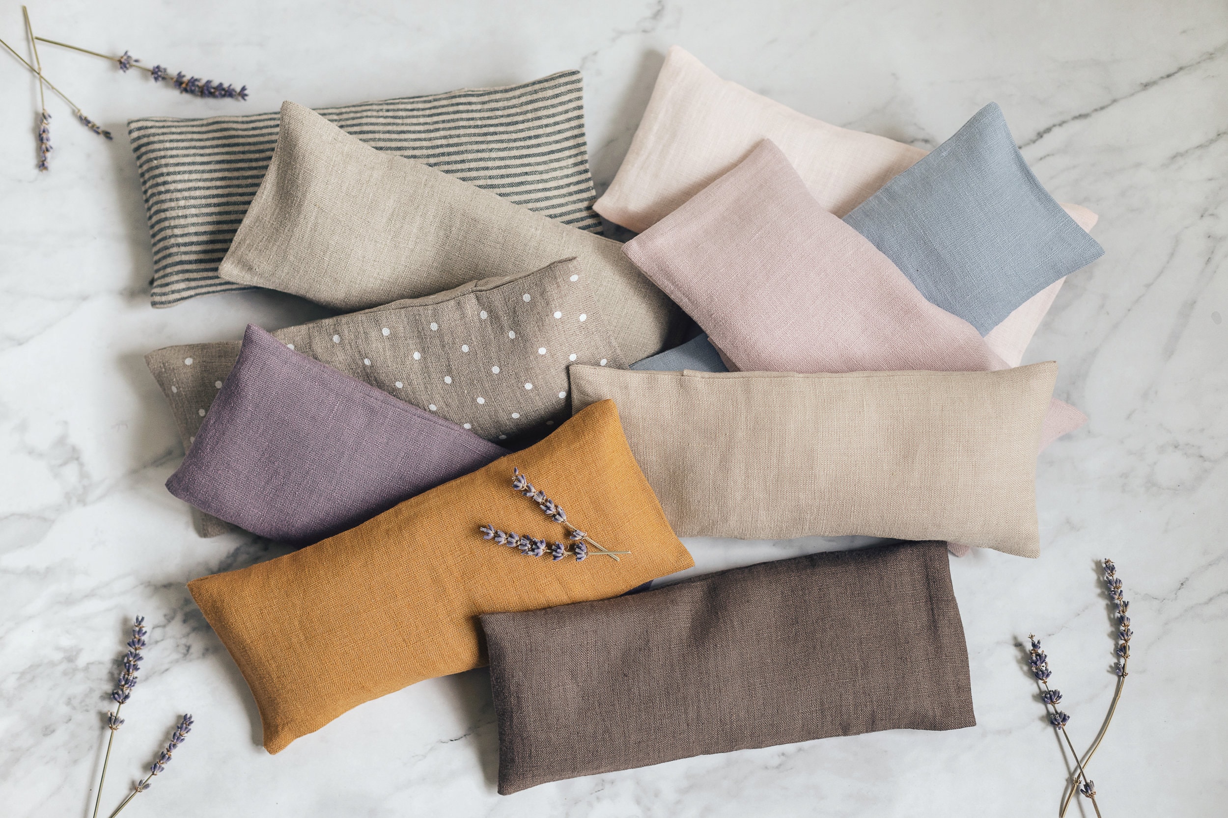 Lavender Eye Pillow Organic Flaxseed Eye Mask Aromatherapy & Etsy UK