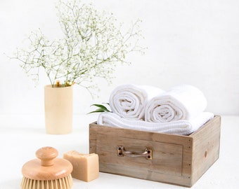 Natural linen towels - Softened linen Sauna towels - Set of two bath towels - Beach towel - SPA towels
