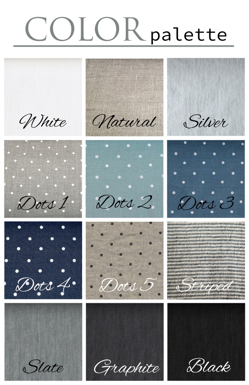 Grey Linen Napkins With Polka Dot in Bulk Ready to Ship Etsy