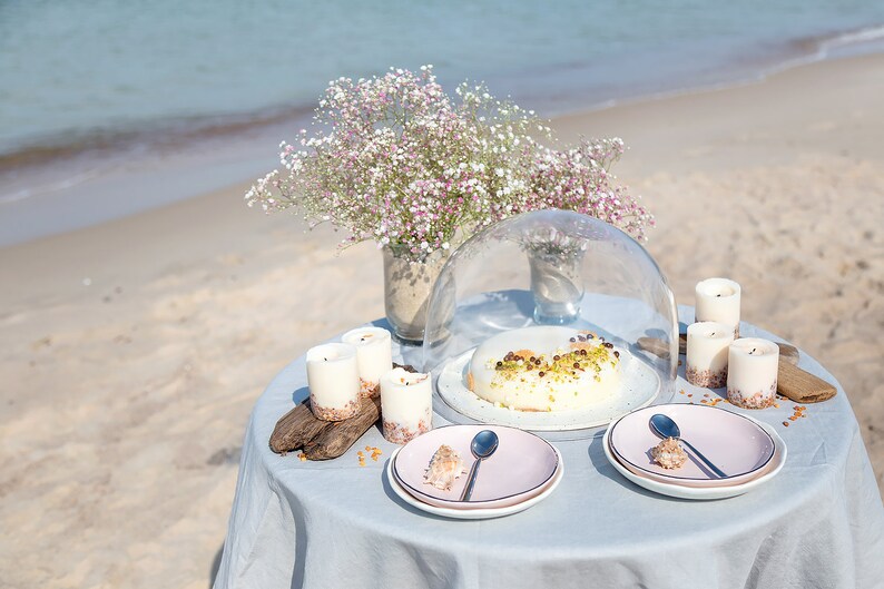 Natural Linen Tablecloth, Wedding Tablecloth, Event Table Top, Oversized Tablecloth in Many colors image 4