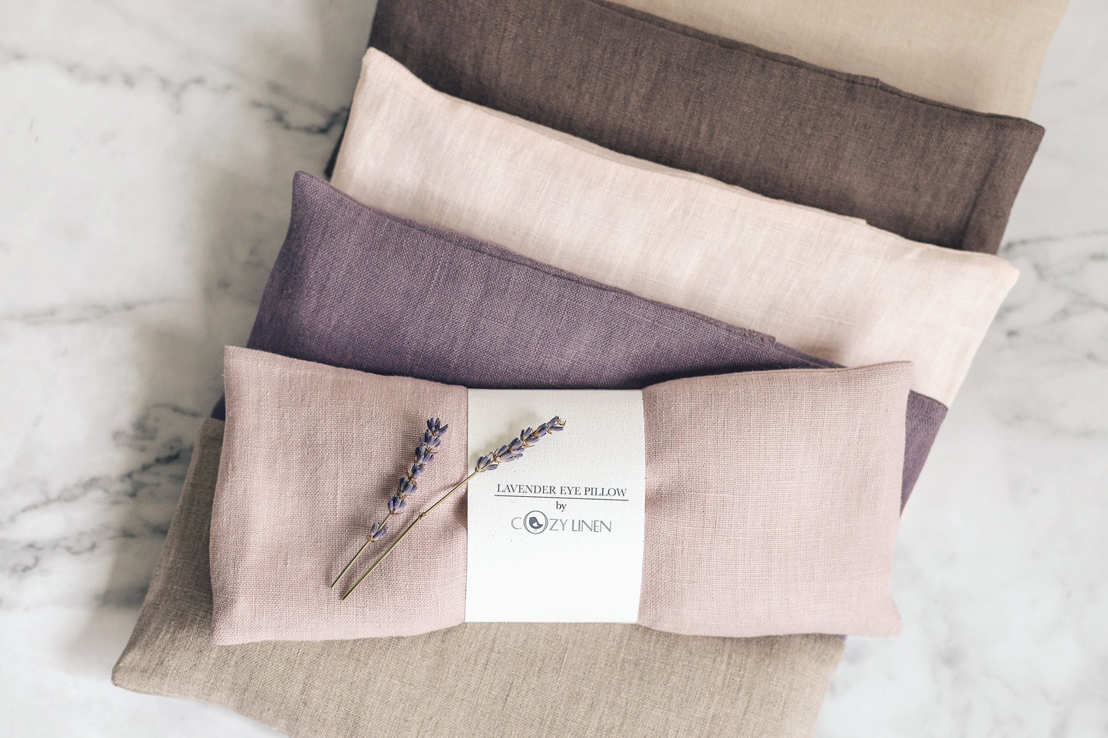 Lavender Eye Pillow Organic Flaxseed Eye Mask Aromatherapy & Etsy UK