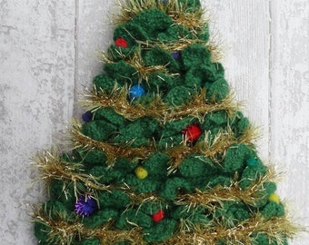 Christmas Tree Hat PDF crochet pattern