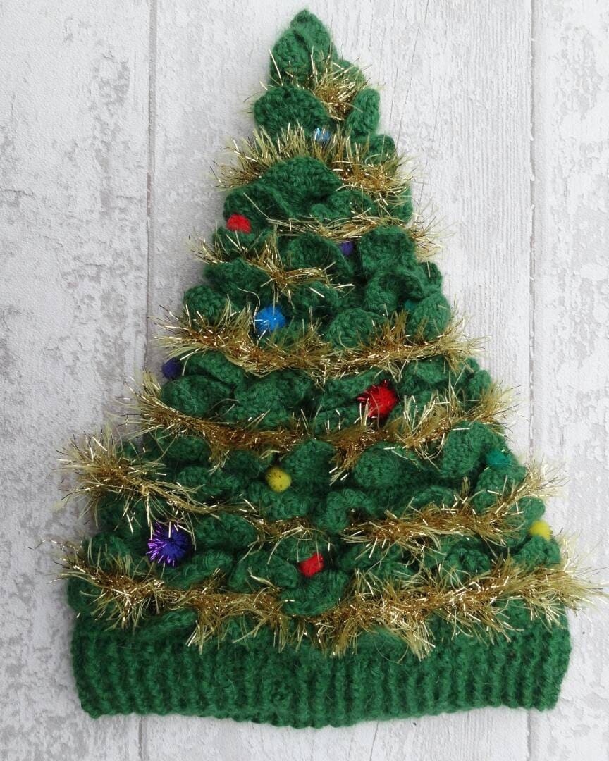 14 Christmas Tree Hat Crochet Patterns for Festive Holiday Makes 14 Christmas Tree Hat crochet