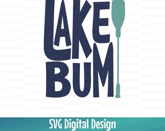 Lake Bum Svg, Lake Svg Clipart - summer Svg Cut files, Svg files for Silhouette Cricut & More