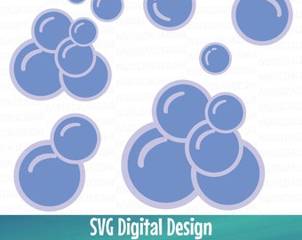 Soap Bubbles SVG Cutting files,  Clipart Cutting files for Silhouette, Cricut -