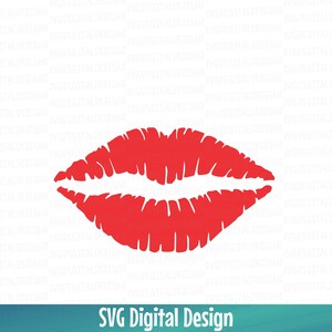 SVG lippen snijden bestandssjabloon, clipart - vinyl SVG digitale ontwerpen gesneden bestanden geweldig voor silhouet & Cricut - Svg Dxf Eps