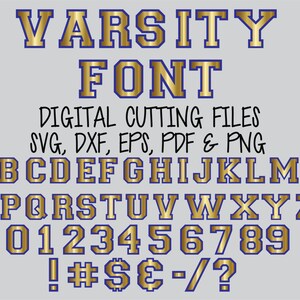 Download Varsity Svg Greek Svg School Svg Cut File Set Layered Digital Cutting Files Alphabet Cut Files Letter Font Cut Files For Silhouette Cricut Clip Art Art Collectibles Vadel Com
