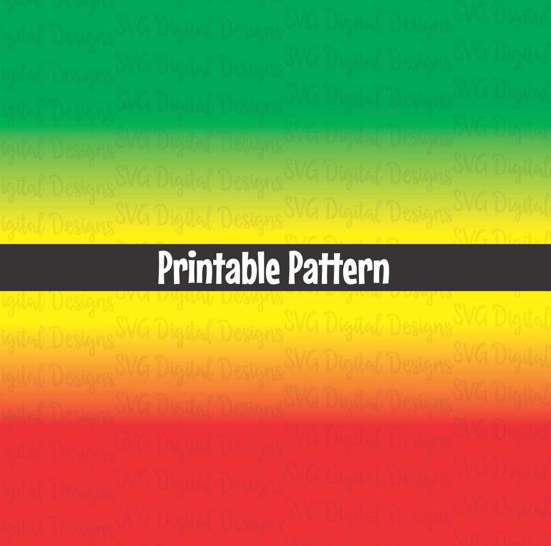 Raggae Pattern Reggae Ombre Pattern - Digital Pattern File - Printable Pattern - JPG ...