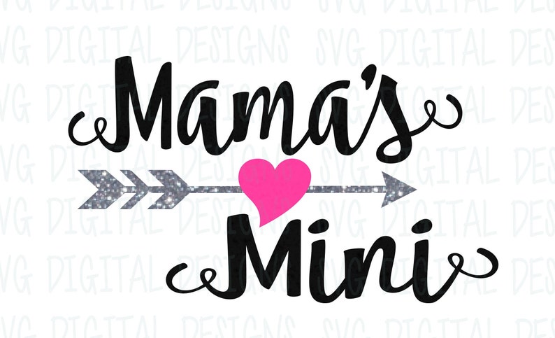 Download Mamas Mini SVG Mother Daughter Cut File Design Svg Dxf Eps ...