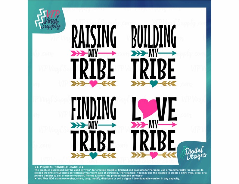 My Tribe SVG Bundle friends family. Mother Cut File Design | Etsy