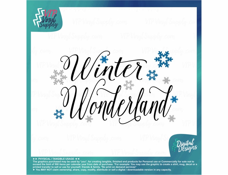 Winter Wonderland SVG Cut File DesignChristmas Quote Svg ...