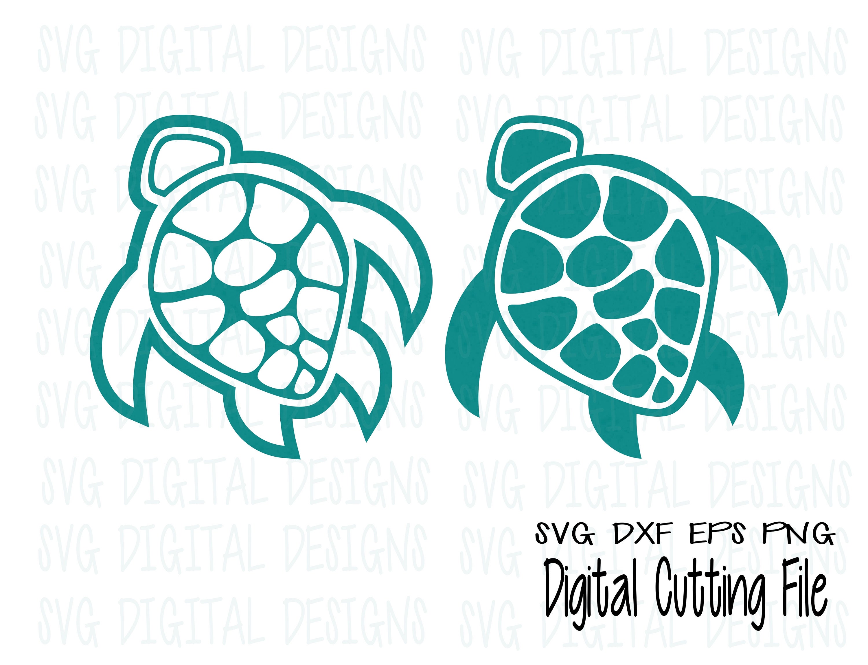 Download Sea Turtle SVG Set Underwater Ocean Animal Cut files Svg ...