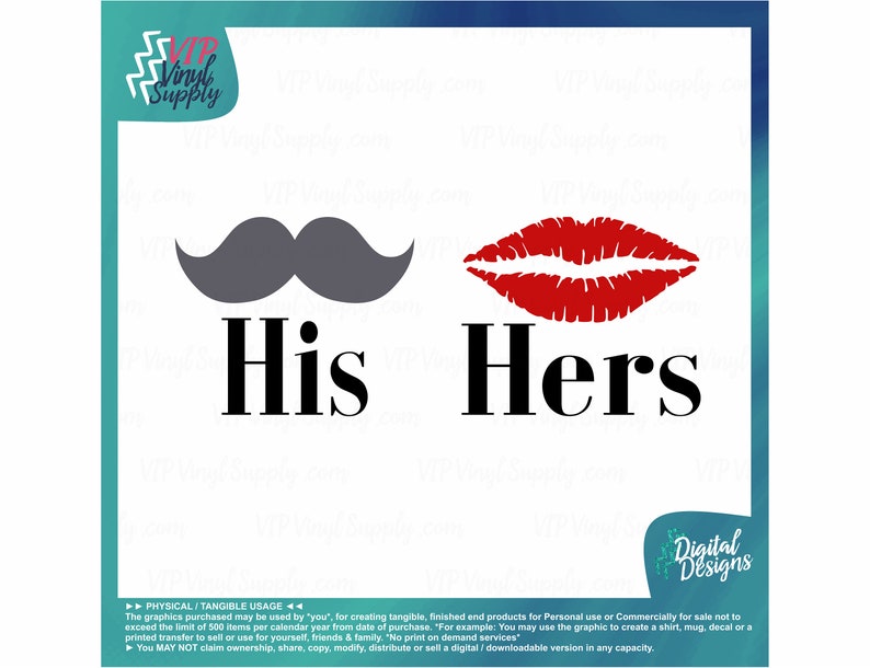 Download His and Hers Svg Cut File Design Couples file with lips ...