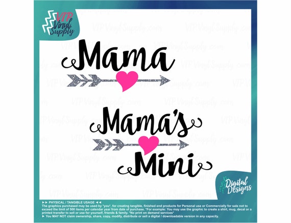 Download Mama Mama S Mini Svg Set Motherdaughter Cut File Etsy