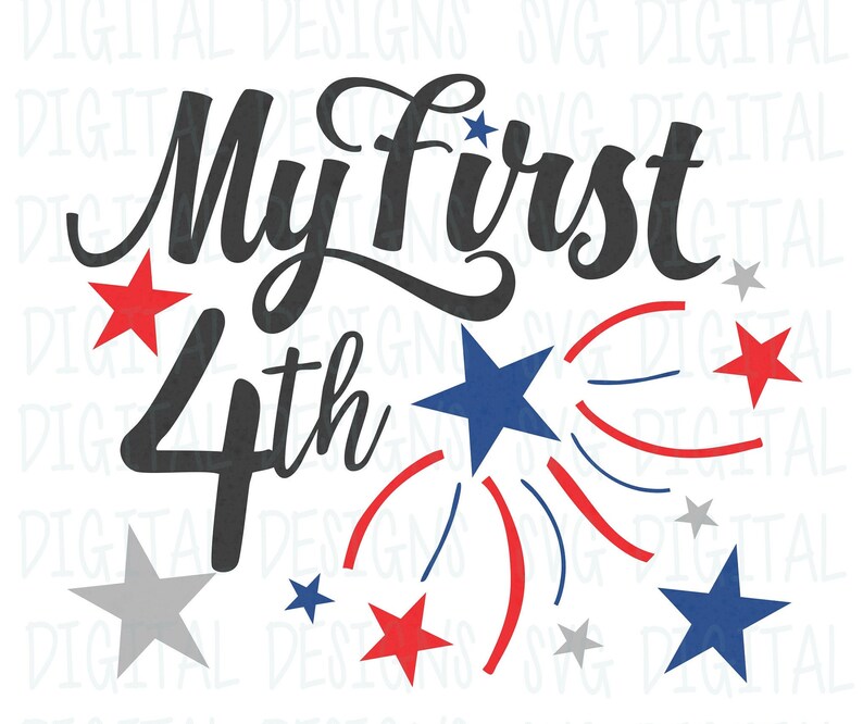 Download My First 4th of July Svg 1st Fourth of July Firework Cut ...