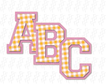 Pastel geruit alfabet PNG-pakket, digitale illustratieselementen, commercieel gebruik download - AZ-bestanden - pas je ontwerp aan, digitale clipart