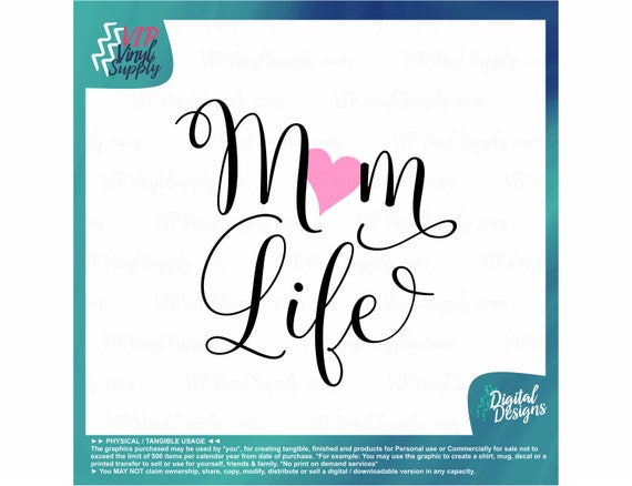 Download Mom Life Svg Quote Svg Cut File Vinyl Svg Cutting File Etsy