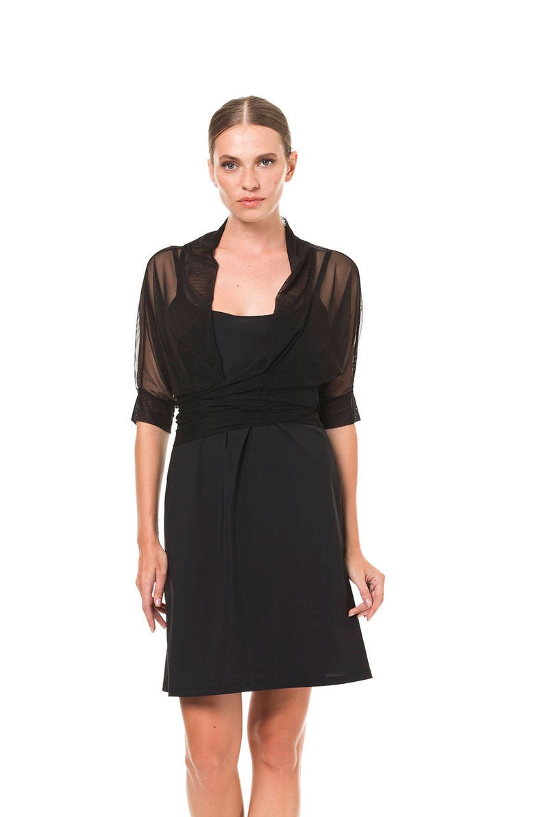 chiffon jackets for evening wear