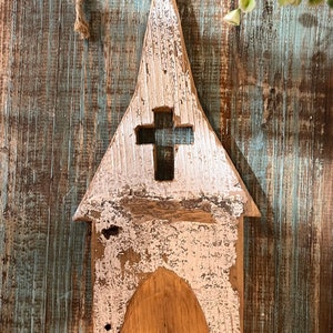 Rustic Church Ornament
