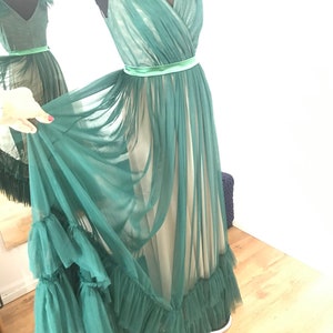 Emerald Green Tulle Long Dress. New Year Gown, Prom Dress, Bridesmaid Dress,  Wedding Guest - Etsy