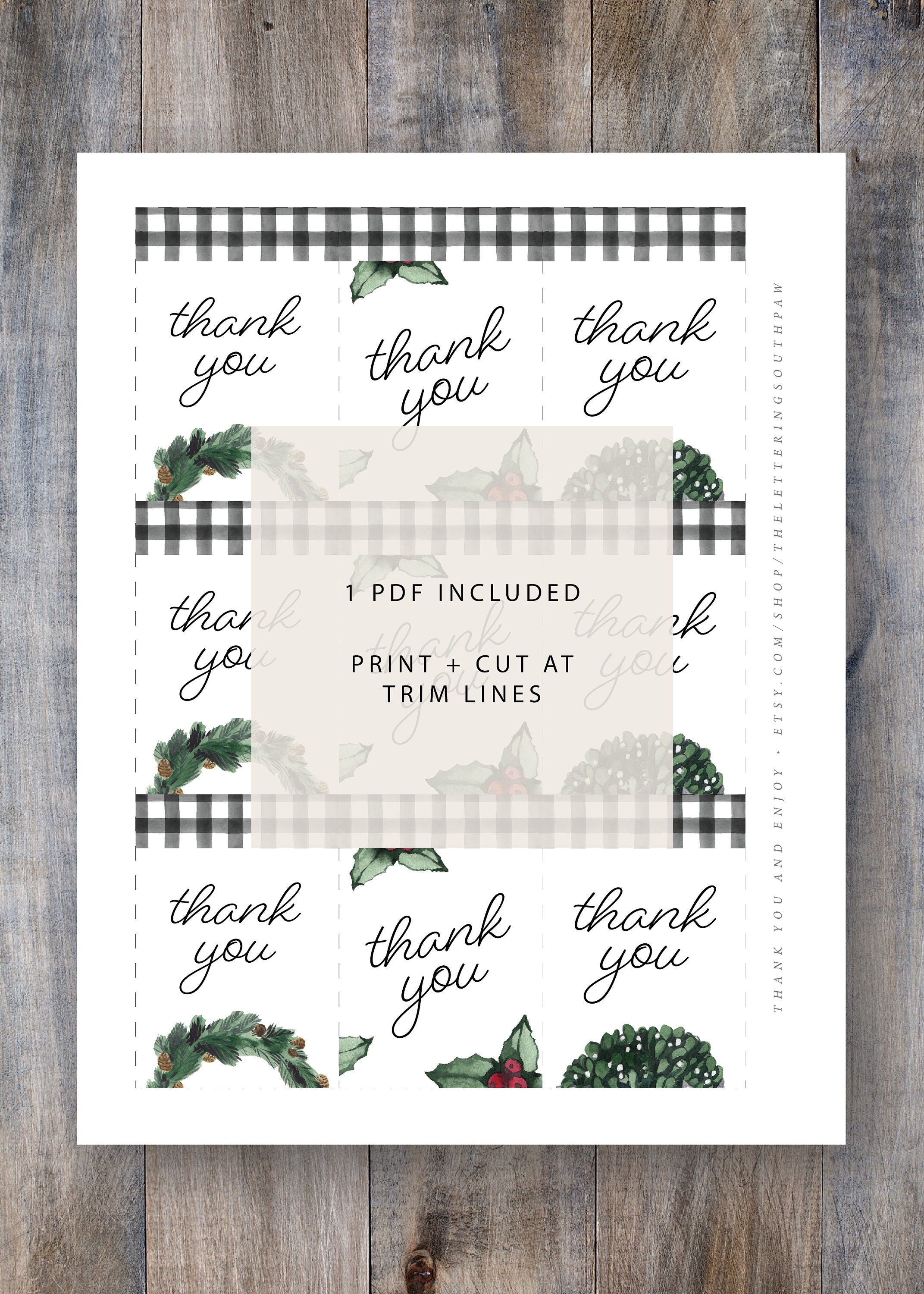 Printable Thank You Hostess Gift Tag Instant Download Hostess - Etsy