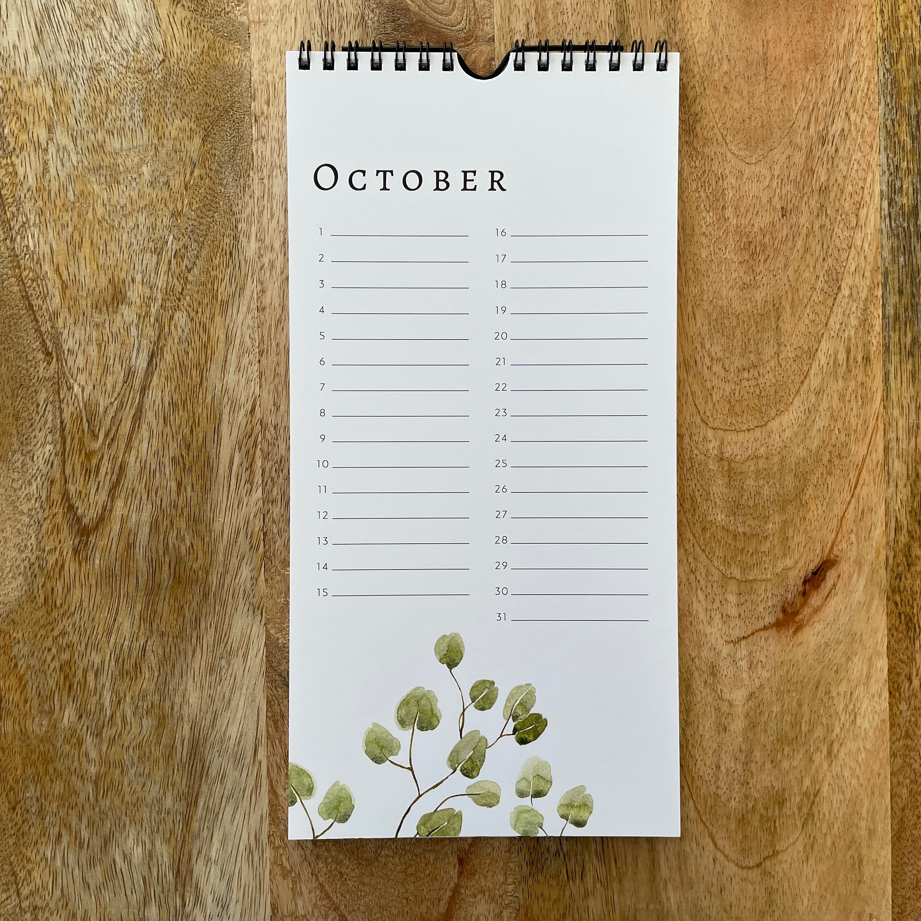 Perpetual Calendar Wall Calendar Annual Birthday Calendar - Etsy