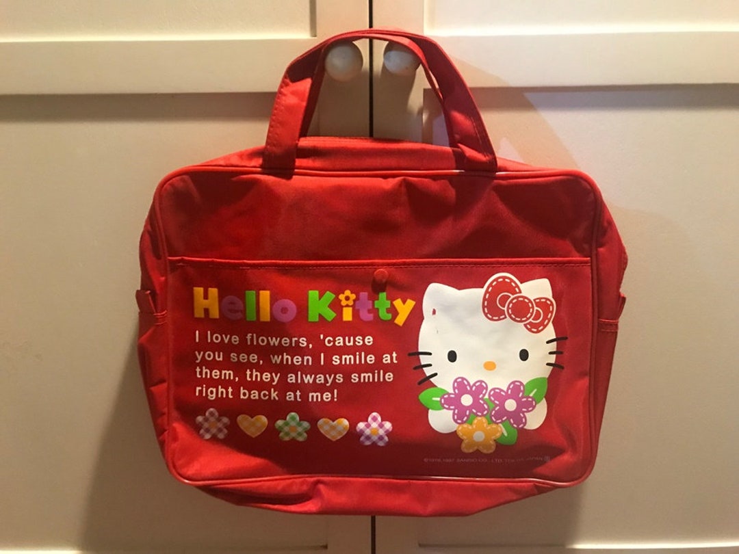 1997 Sanrio Hello Kitty Red Messenger Bag Etsy Singapore