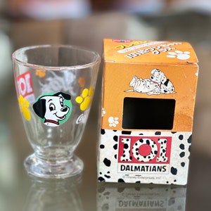Vintage Disney Enterprises 101 Dalmatian water glass tumbler