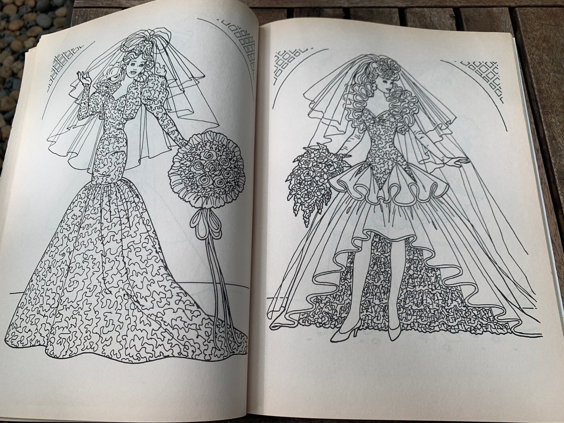 Download Vintage 90s Barbie Collectors Color book and Sticker Book ...