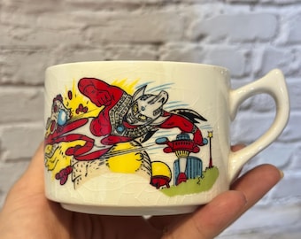 Vintage 1970s Ultraman Taro coffee mug