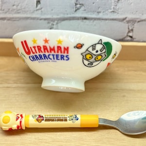 Ultraman Tsuburaya Production rice bowl and spoon