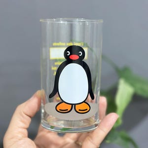 1995 Pingu the Penguin water glass