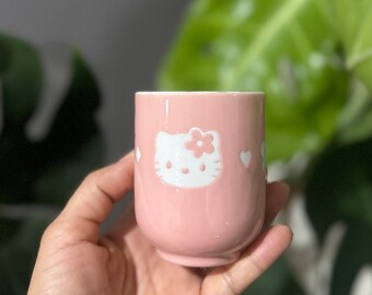 1996 Sanrio Hello Kitty pink Teacup