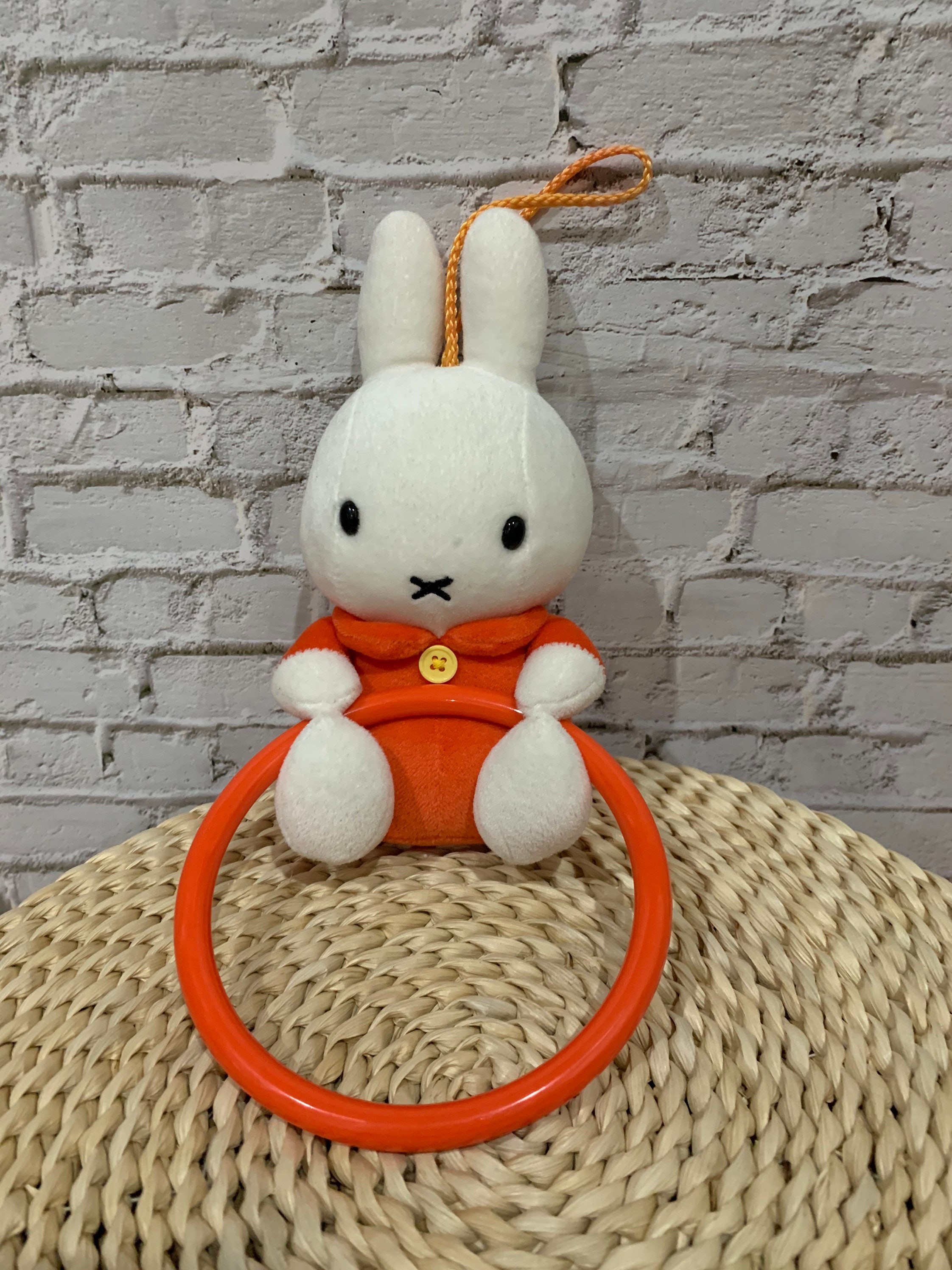 orange clothes miffy keychain plush toy Direct from JAPAN