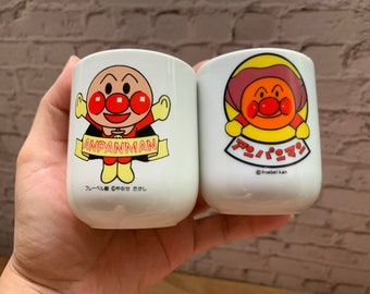 Vintage Anpanman Japan Anime tea cup set of 2