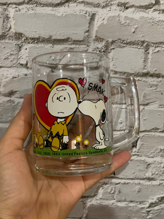 Snoopy Beer Can Glass Peanuts Coffee Cup Personalized -  Sweden
