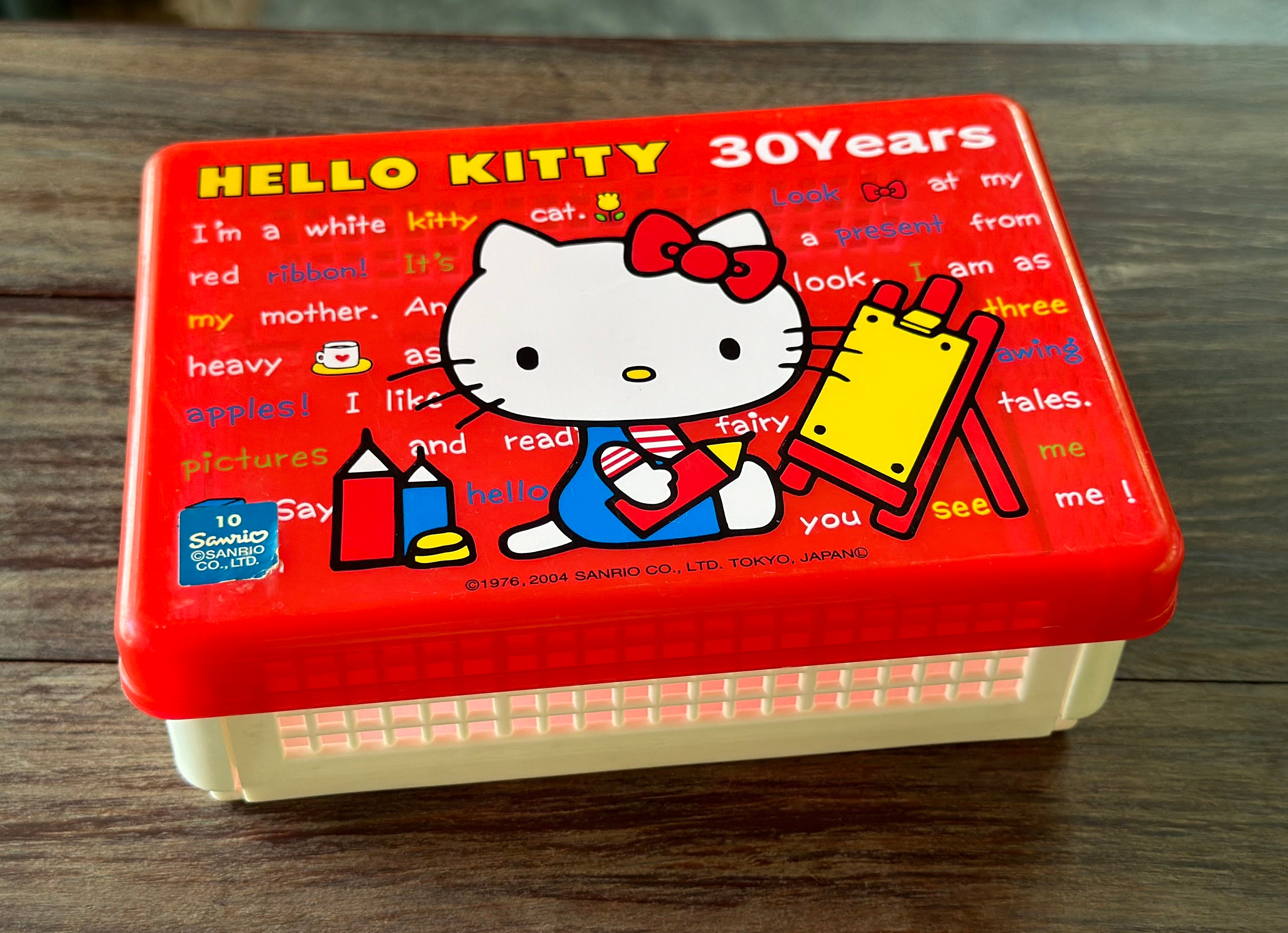 2004 Sanrio Hello Kitty Foldable Lunch Box Lunch Snack Box - Etsy